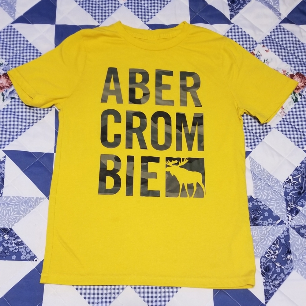 Boys Abercrombie Yellow Shirt Size 11/12